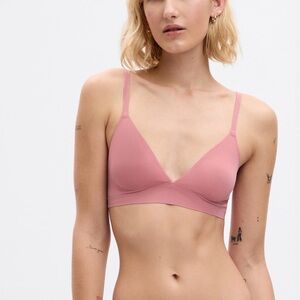 Gap Body no-show bralette pink M NWT